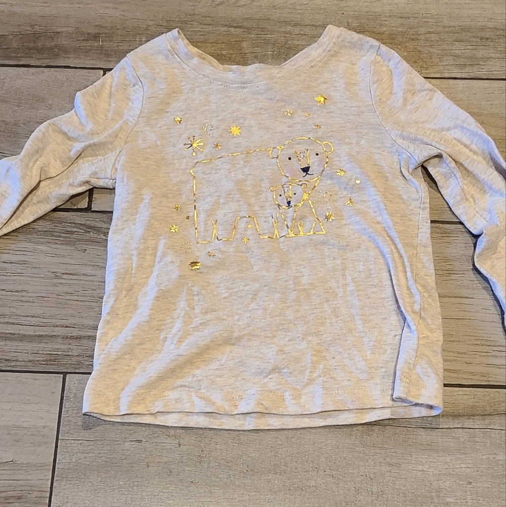 🦔Cat and jack polar bear Winter Holiday tee☀️